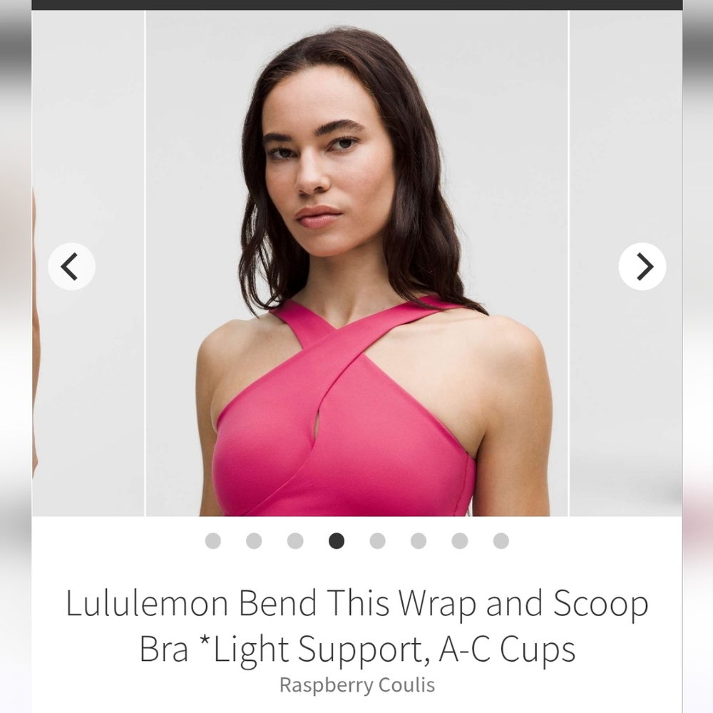 NWT🍋Lululemon Bend This Wrap and Scoop Bra Size L/XL